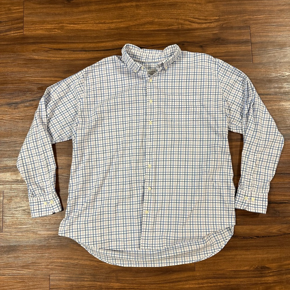 Peter Millar Men's Long Sleeve Dress Shirt Button Up Size XXL